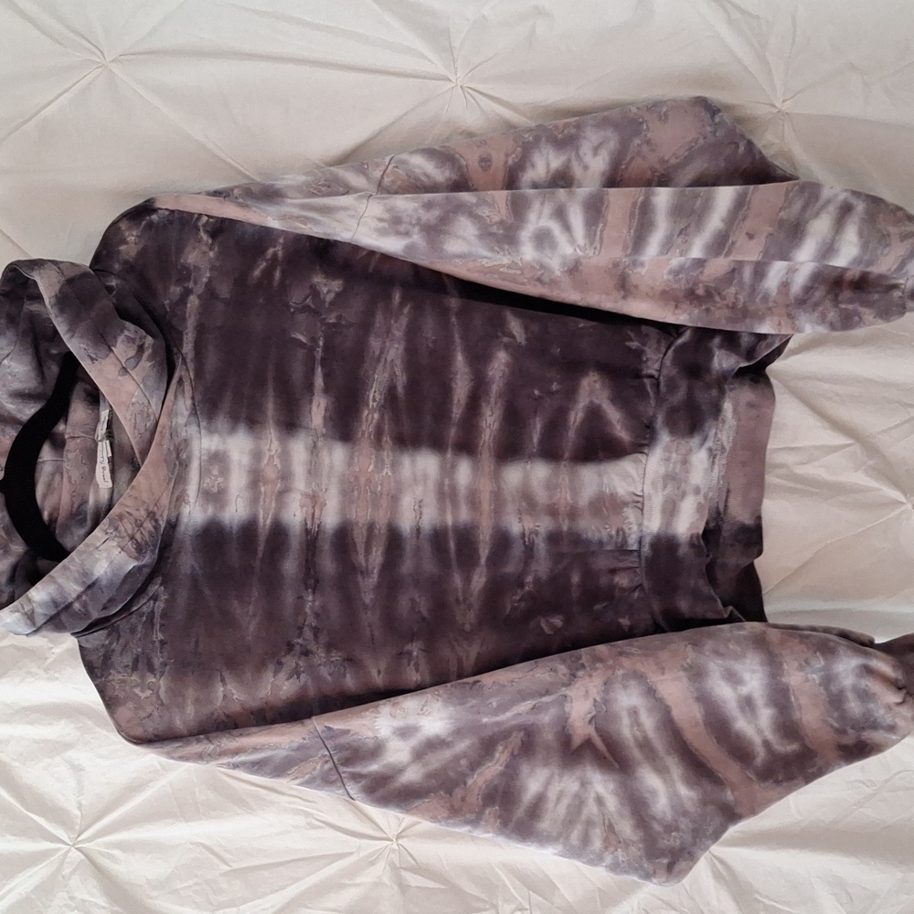 Young Fabulous & Broke Lavender and Charcoal Hoodie